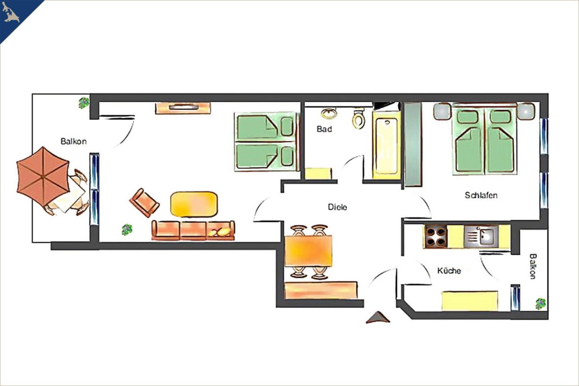 Apartment Seemoewe Heringsdorf  Eksteriør bilde